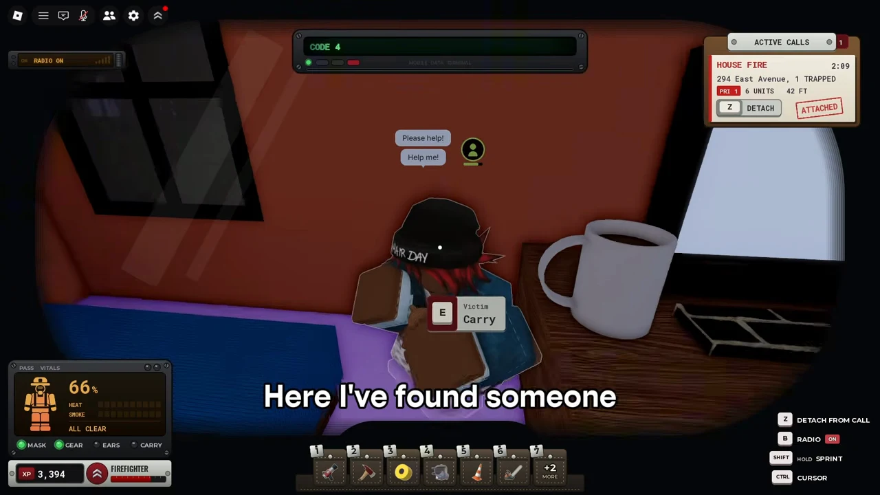 1:42 · E Victim Carry in the living room. Public PC gameplay by Ricoko, observed 8 October 2026